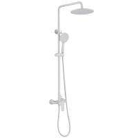 Душевая стойка Abber Weiss Insel AF8020FWL белый матовый