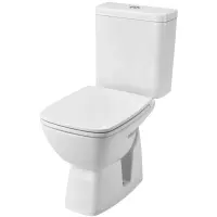 Унитаз-компакт Santek Нео Лайт 1.WH30.2.471 косой выпуск, с сиденьем микролифт, белый