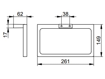 Полотенцедержатель Keuco Edition 11 11121290000 шлифованное красное золото
