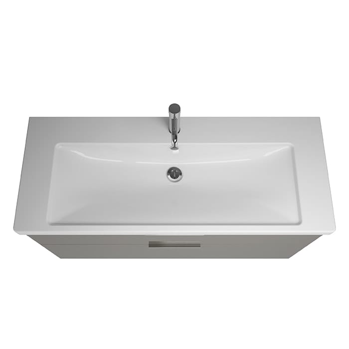 Тумба с раковиной Burgbad Eqio 123 SEYQ123F2010C0001*1 серый глянцевый