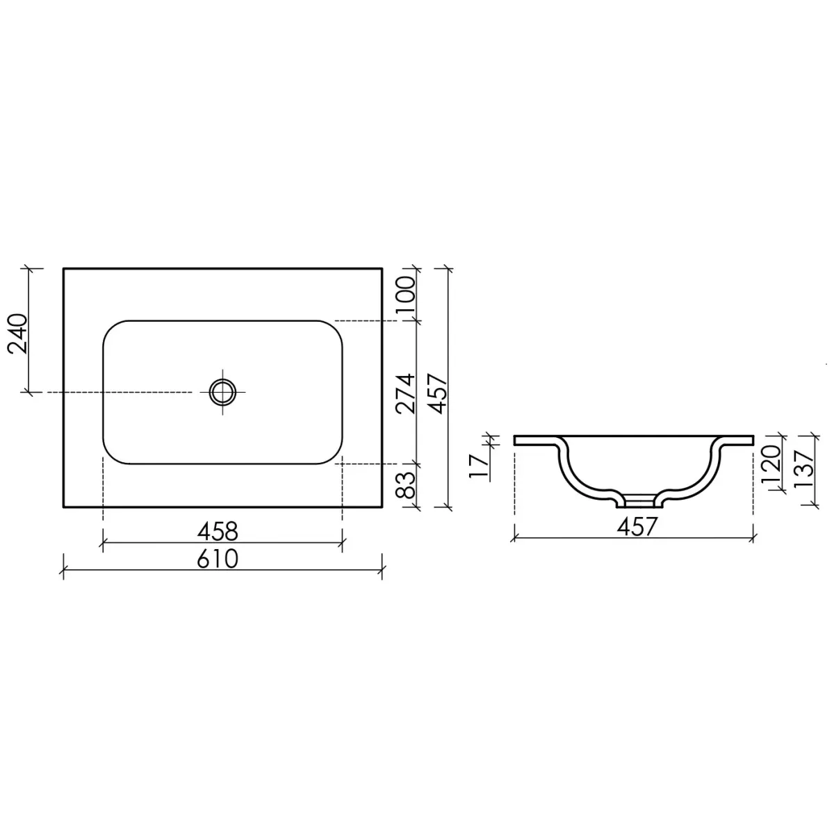 Раковина Ceramica Nova Grace CN7011MBwx 61x45,7 см, накладная, черный матовый