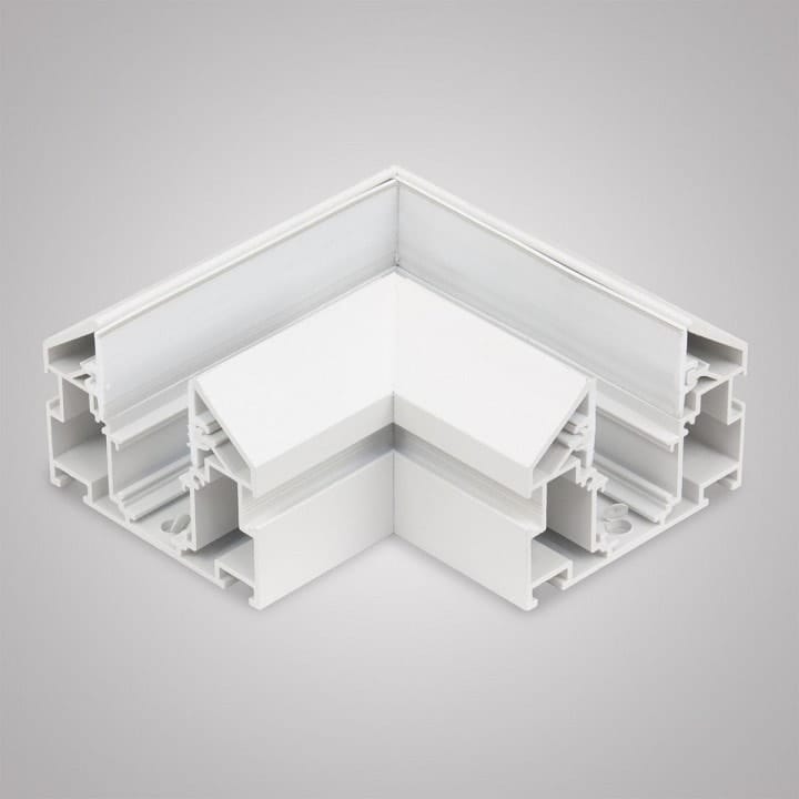 Соединитель угловой L-образный для треков встраиваемых AM-Group  MAGNET AM538 WH