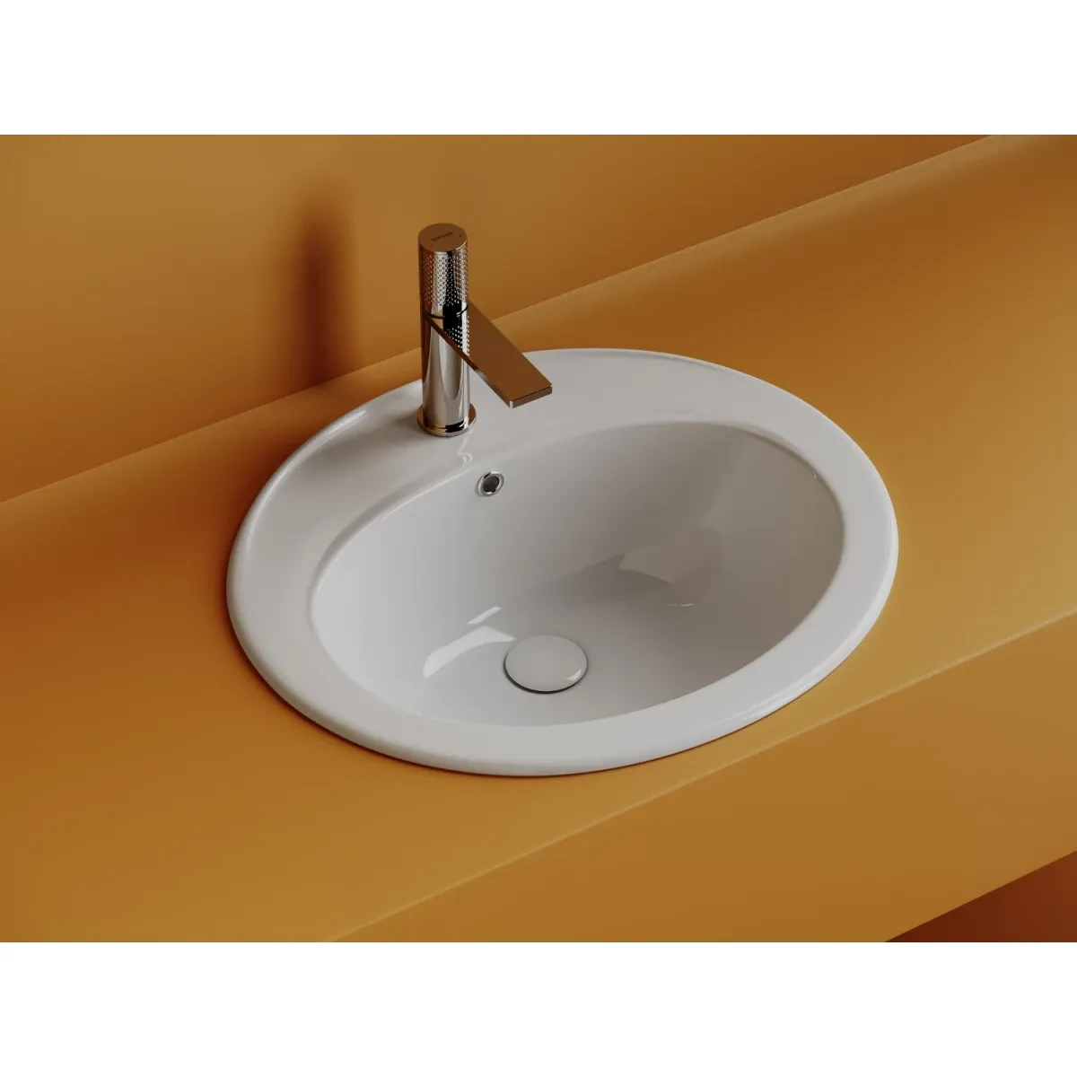Раковина Ceramica Nova Sun CN6079 56,5x49,5 см, встраиваемая сверху, белый