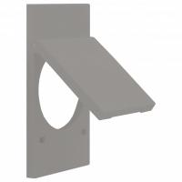 Накладка для розетки с заземлением и со шторками с крышкой MEITON  AS04P