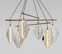 Подвесная люстра Eurosvet  301054 LED латунь