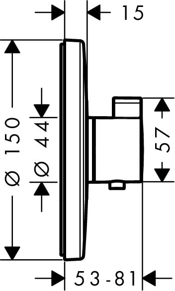 Термостатический смеситель для душа hansgrohe Ecostat S 15755000
