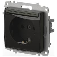 Розетка с заземлением с крышкой без рамки Elbi Eleсtriс Zena Vega 609-011100-218