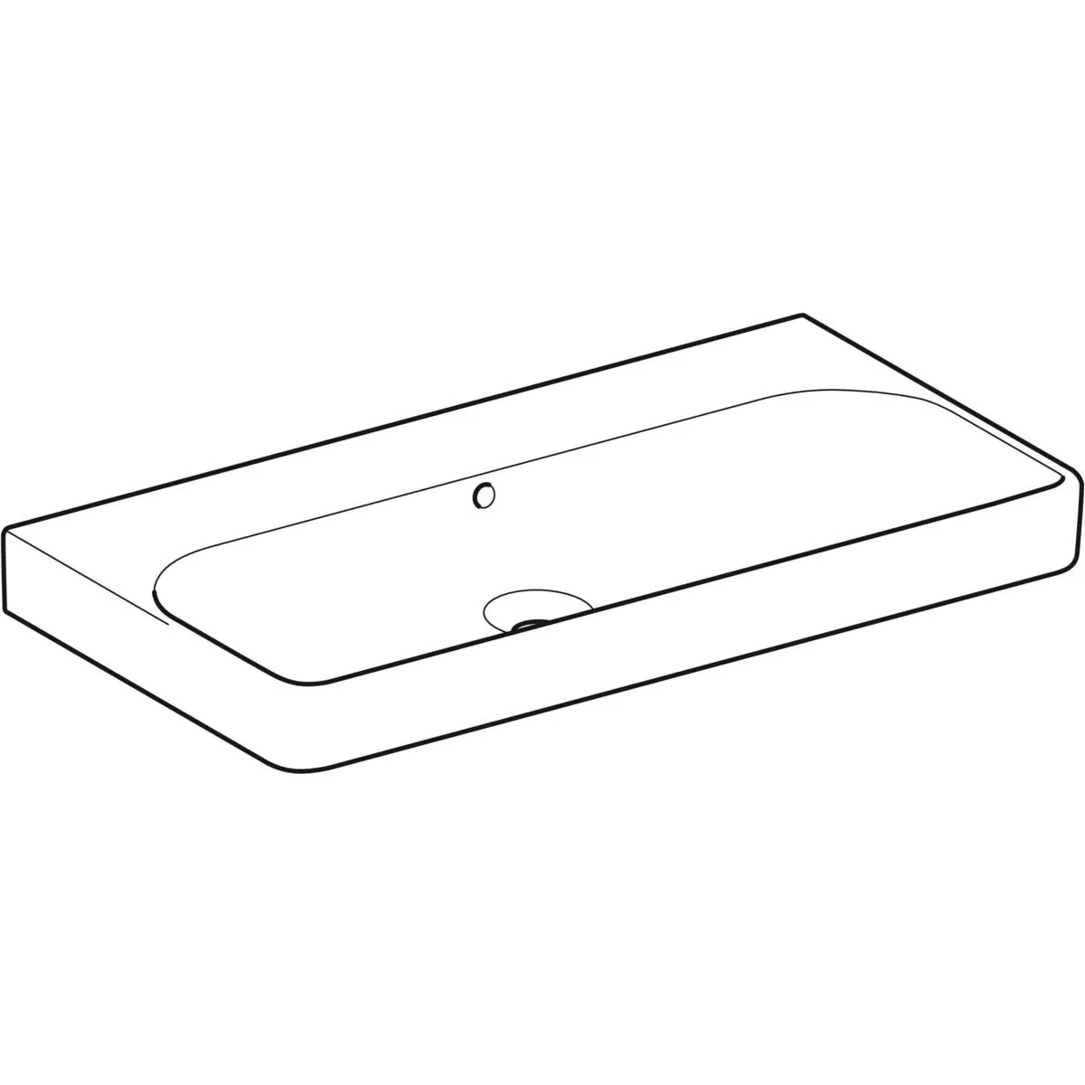 Раковина 90x48 см Geberit Smyle Square 500.250.01.1