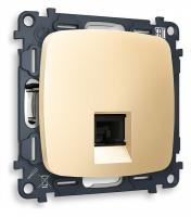 Розетка Ethernet RJ-45 и со шторками без рамки Ambrella Volt Quant MO612010