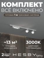 Комплект трековый Hesby Lighting Skylite №14 HSBL_kompl_S014_NI1W3K