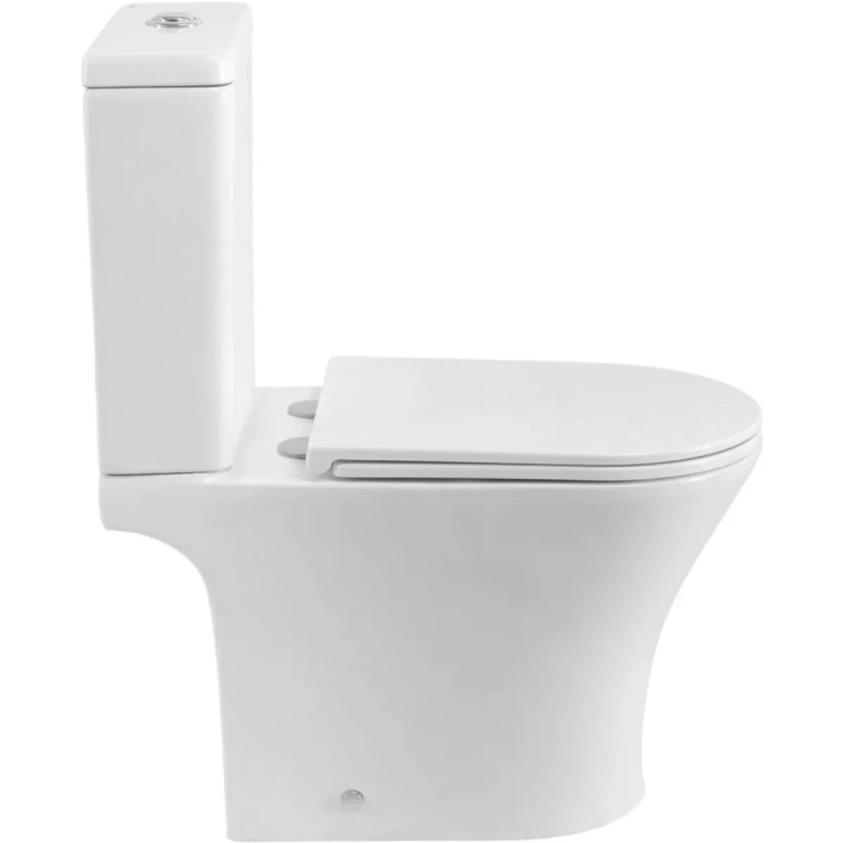 Унитаз напольный BelBagno Acqua BB2801CP-TOR/SC безободковый, без бачка, торнадо, с сиденьем микролифт, белый