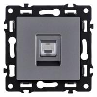 Розетка телефонная RJ-11 со штрокой, без рамки Kollinger Asthetik AS-019GY