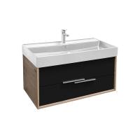 Тумба под раковину Jacob Delafon Vivienne 100 EB1668-E75-J53 дуб давос натуральный/черный матовый