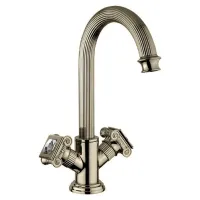Смеситель на раковину с донным клапаном бронза, ручки Swarovski Cezares Olimp OLIMP-LS2-02-Sw