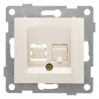 Розетка Ethernet RJ-45 без рамки Gusi Electric BRAVO С10К1-003