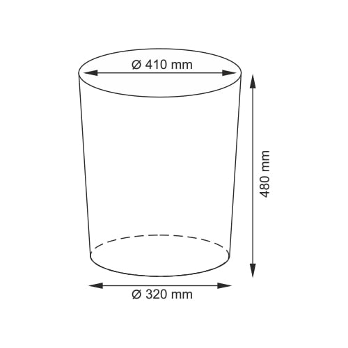 Корзина для белья с крышкой WasserKRAFT Leine WB-350-M