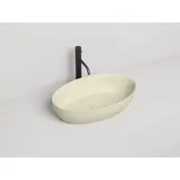Раковина-чаша Salini S-Stone Alda 01 110621MF1013 58x35 см, накладная, жемчужно-белый матовый