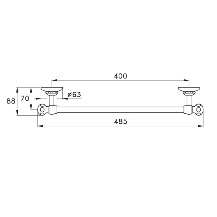 Полотенцедержатель Stella Italica 40 IT 10001 CR00 белый