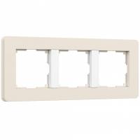 Рамка на 3 поста Werkel Split (айвори/белый soft-touch) W0033066