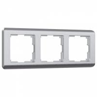 Рамка на 3 поста Werkel Stream (серебряный) W0032106