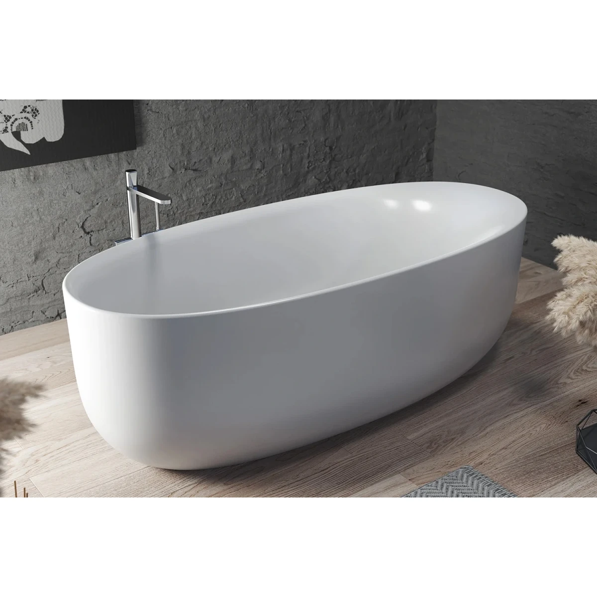 Акриловая ванна Kolpa-San Soft FS 922800 180x80 см, отдельностоящая, белый