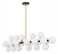 Люстра на штанге LUMINA DECO MARSIADA LDP 6033-24 BK+GD