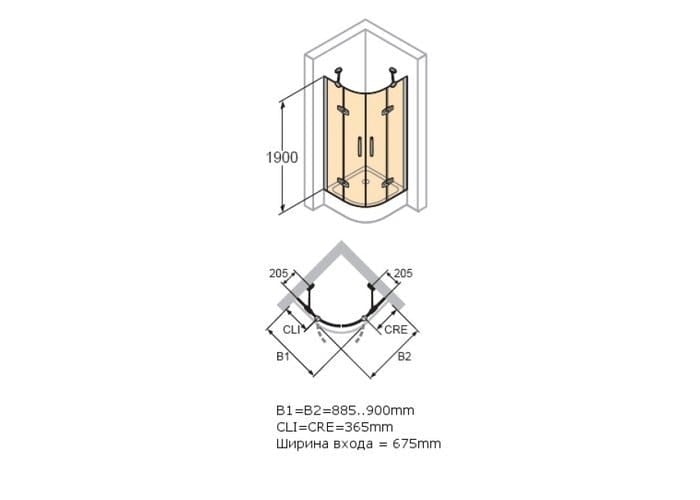 Душевой уголок Huppe Aura elegance 400801.092.322