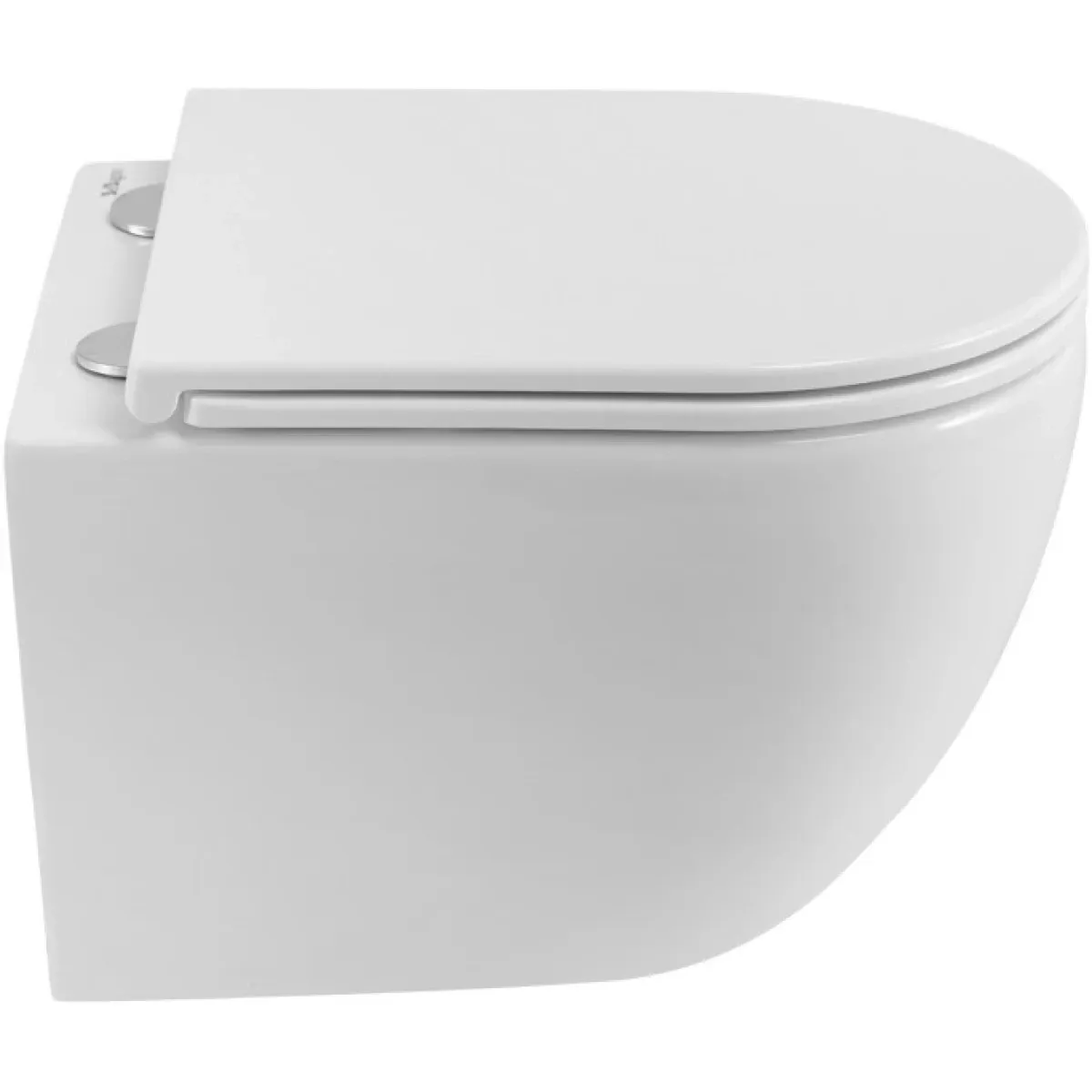 Унитаз подвесной BelBagno Compatto BB003CH-TOR/SC безободковый, торнадо, с сиденьем микролифт, белый