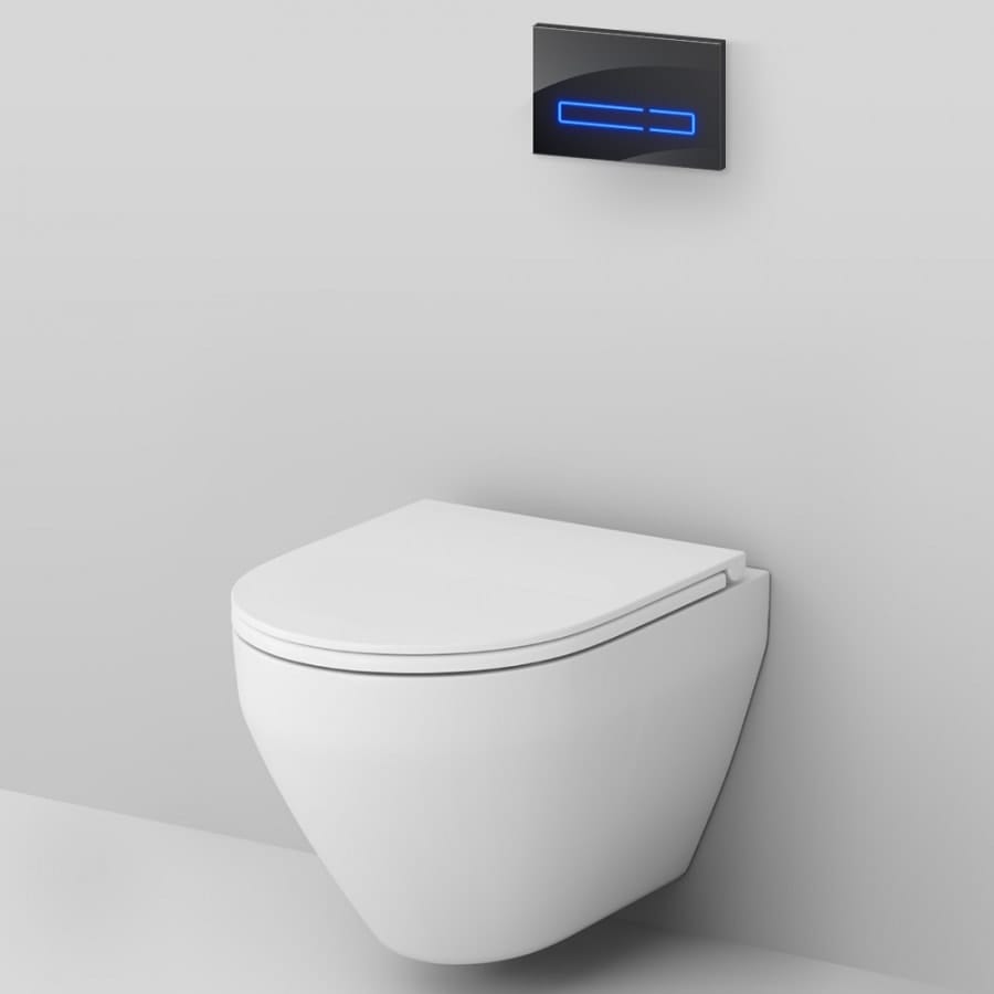 Комплект инсталляция с унитазом и клавишей AM.PM Spirit 2.0 IS450A38.701700 белый черный