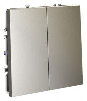 Выключатель двухклавишный без рамки Voltum S70 VLS020104