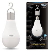 Лампа светодиодная Gauss LED A60 E27 10Вт 4100K 102402200