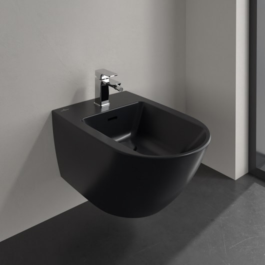 Подвесное биде Villeroy&Boch Antao 541100R7 чистый черный