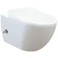 Унитаз подвесной Creavit Free FE320-34CB00E-0001 с функцией биде, белый
