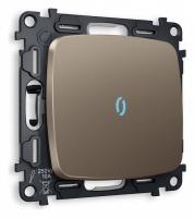 Выключатель одноклавишный с подсветкой без рамки Ambrella Volt Quant MO632020