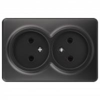 Розетка двойная без заземления Эра Эра Эксперт 11-2202-05