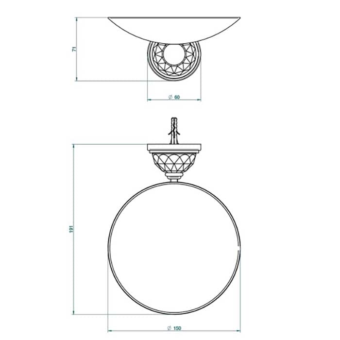Мыльница THG Mandarine cristallia diamant U1K.F01.546GM золото