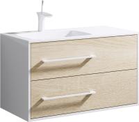 Тумба под раковину AQWELLA Maiami 80 (Mai.01.09/L) левая дуб сонома