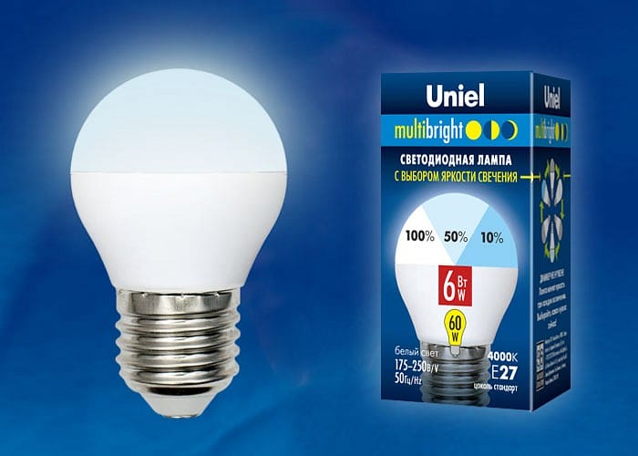 Лампа светодиодная Uniel MB PLM11WH E27 6Вт 4000K UL-00002378
