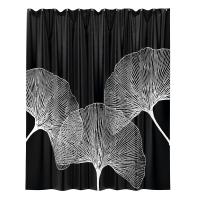 Штора для ванной комнаты WasserKRAFT Nau SC-77102 SC-77102 черно-белая