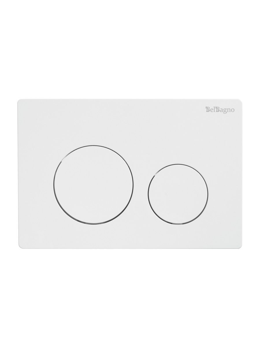 Кнопка смыва BelBagno BB-03C-BL, белый глянец