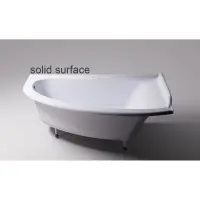 Ванна из литьевого мрамора Astra-Form Анастасия Solid Surface 01010064 182x125 см R, угловая, белый матовый
