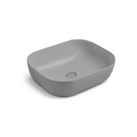 Раковина керамическая Vincea VBS-101MG 500*400*140 накладная матовый серый