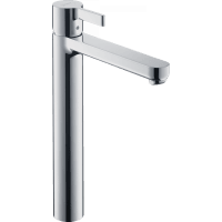 Смеситель для раковины hansgrohe Metris S Highriser 31023000 без сливного набора хром