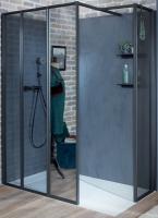 Душевое ограждение Jacob Delafon Nouvelle Vague E94WS40-B1 прозрачное стекло