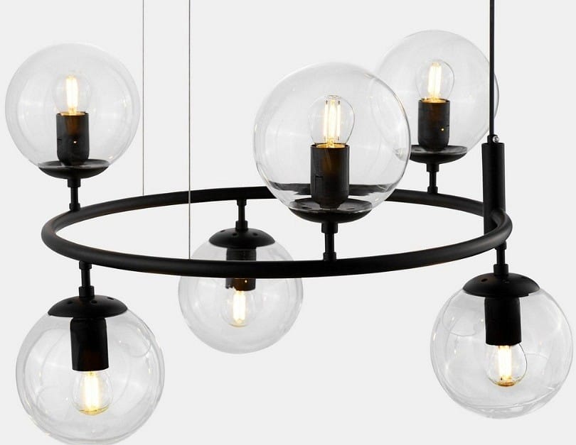 Подвесная люстра LUMINA DECO Ceredo LDP 6034-6 RND BK