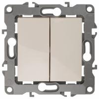 Переключатель перекрестный двухклавишный без рамки Эра Эра 12 12-1112-02