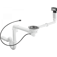 Слив-перелив hansgrohe 43947000 для гранитной мойки Select с одной чашей D16-12 автомат хром