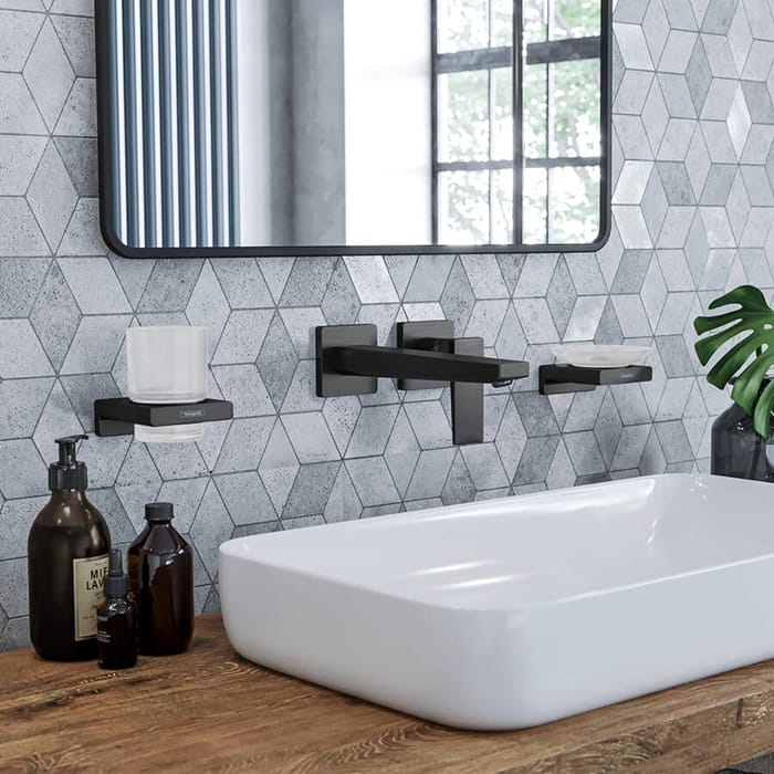Стакан для зубных щеток hansgrohe AddStoris 41749670 матовый черный