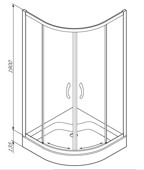 Душевой уголок AM.PM Sense W75G-225-080WF