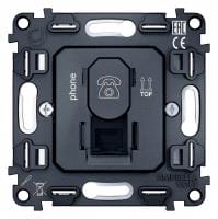 Механизм розетки Ethernet RJ-45 со шторкам Ambrella Volt QUANT VM190